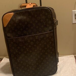 Louis Vuitton Brown Monogram Rolling Suitcase